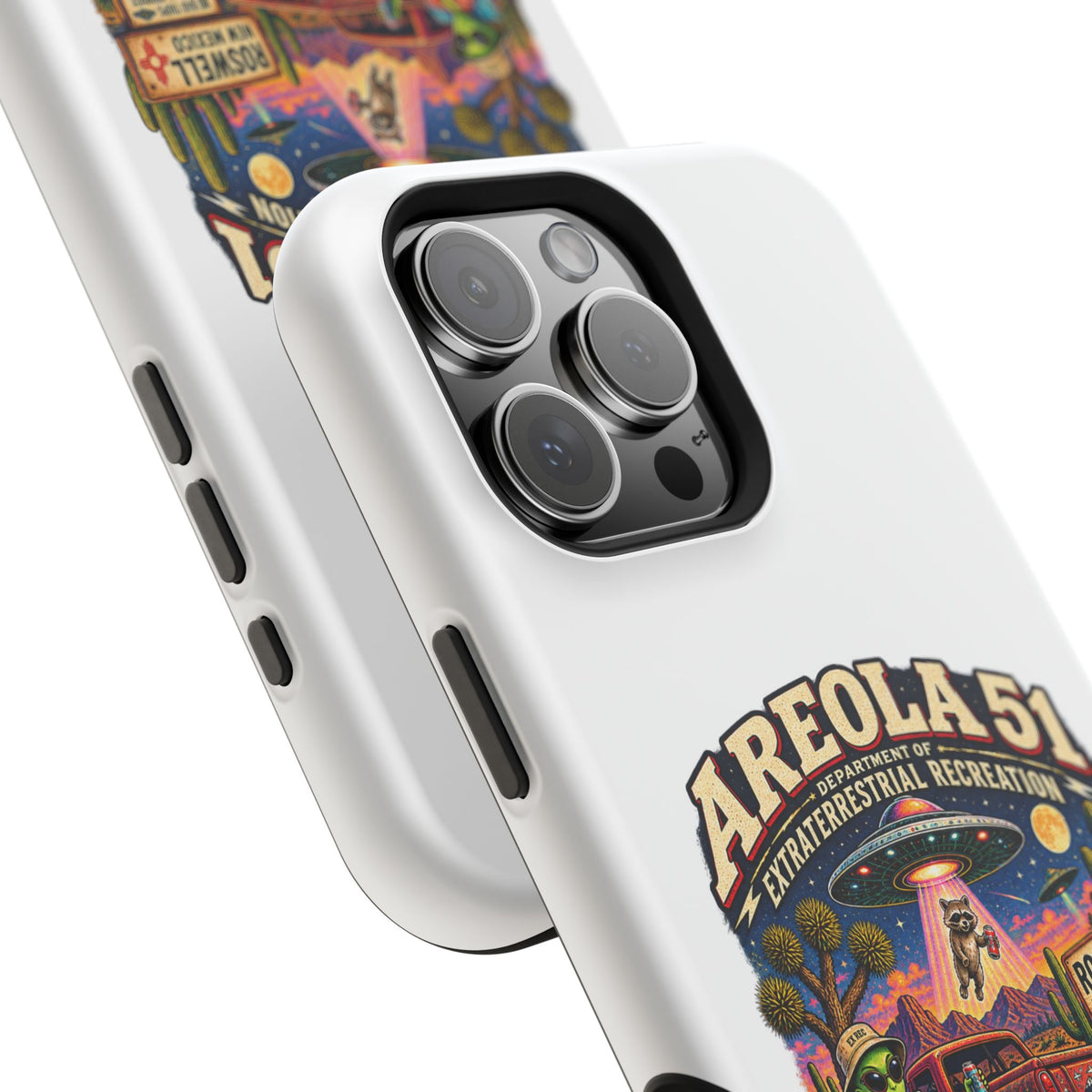 Areola 51 retro Magnetic Impact-Resistant Phone Case