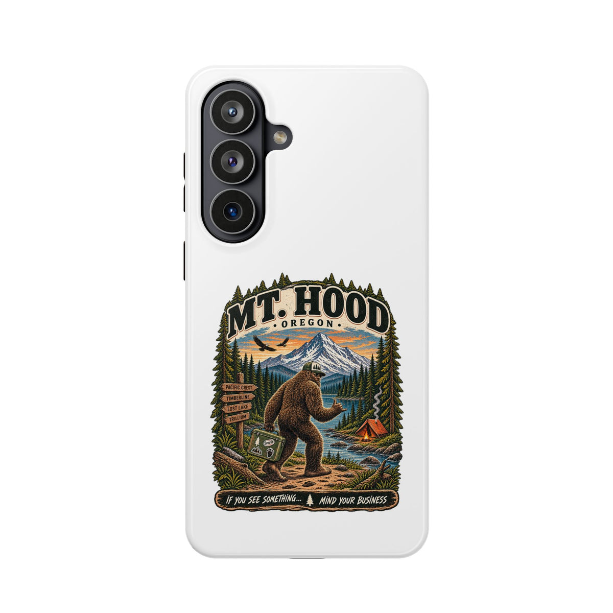 Mt. Hood Oregon Sasquatch Phone Case — Magnetic Impact-Resistant