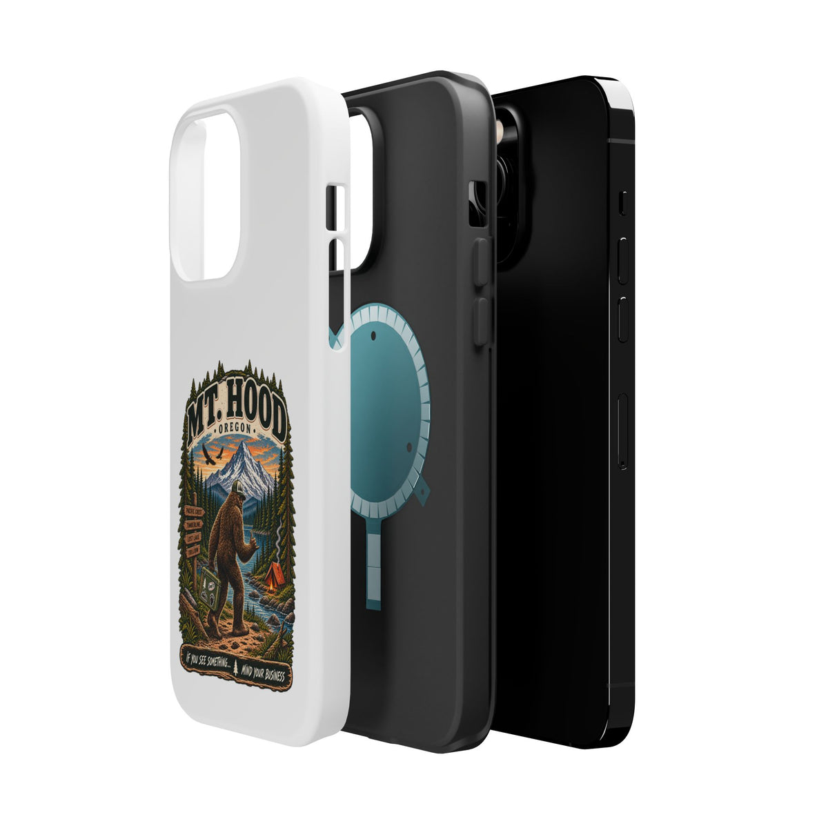 Mt. Hood Oregon Sasquatch Phone Case — Magnetic Impact-Resistant