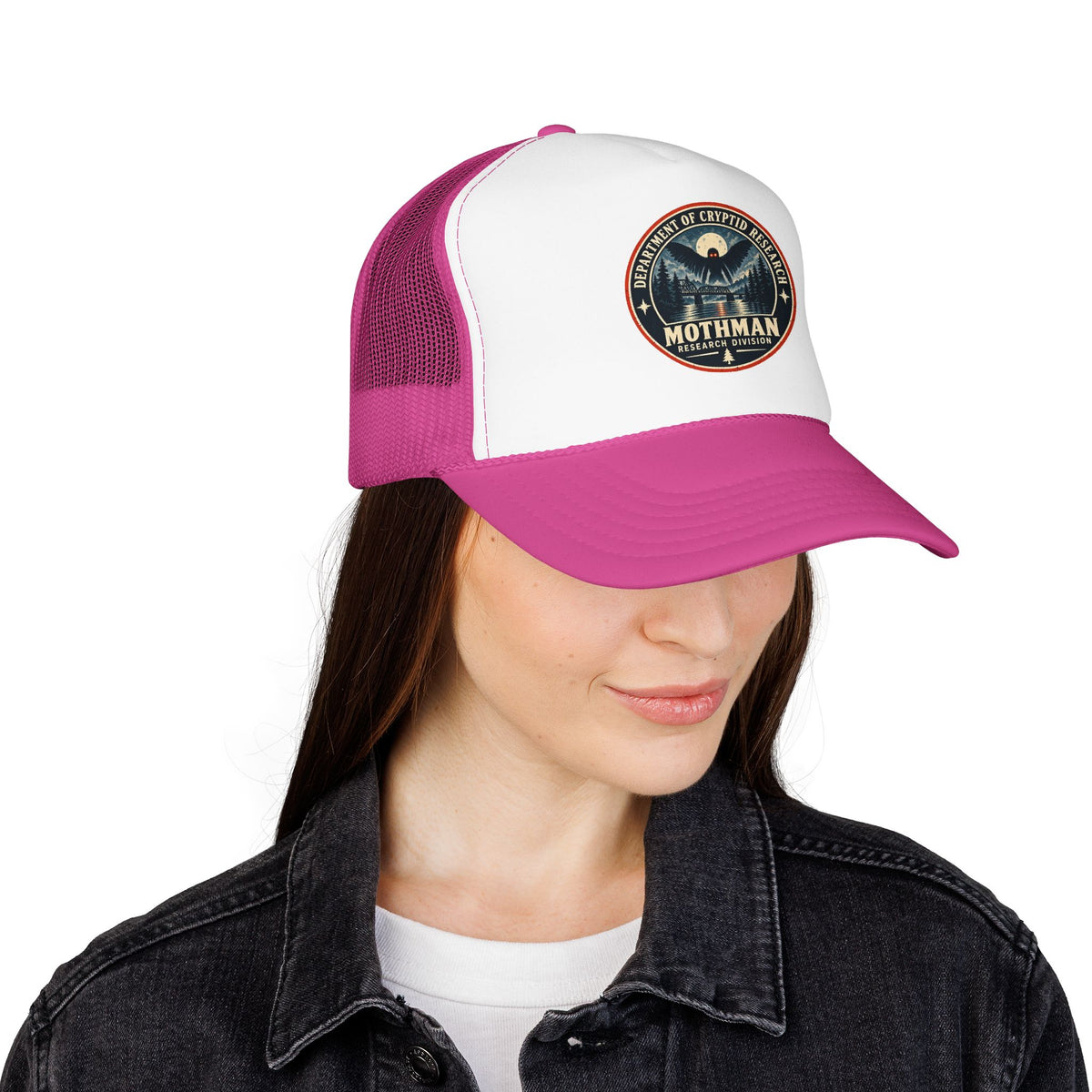 Mothman Department of Cryptid Research Foam Trucker Hat