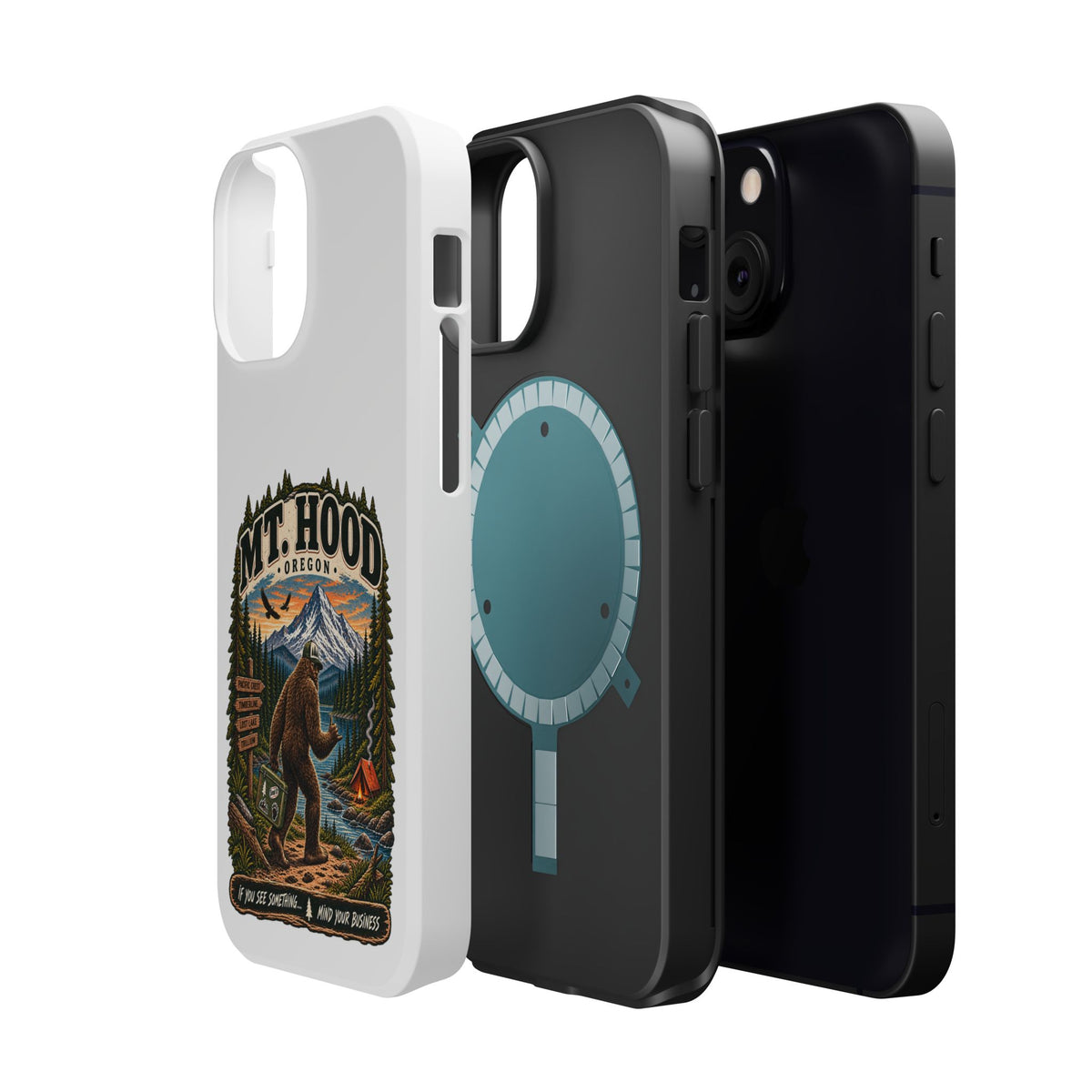 Mt. Hood Oregon Sasquatch Phone Case — Magnetic Impact-Resistant