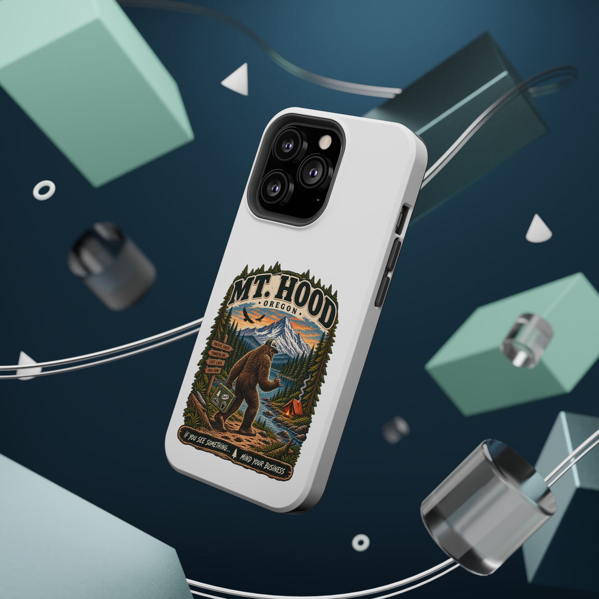 Mt. Hood Oregon Sasquatch Phone Case — Magnetic Impact-Resistant