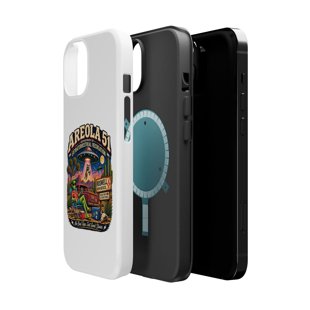Areola 51 retro Magnetic Impact-Resistant Phone Case