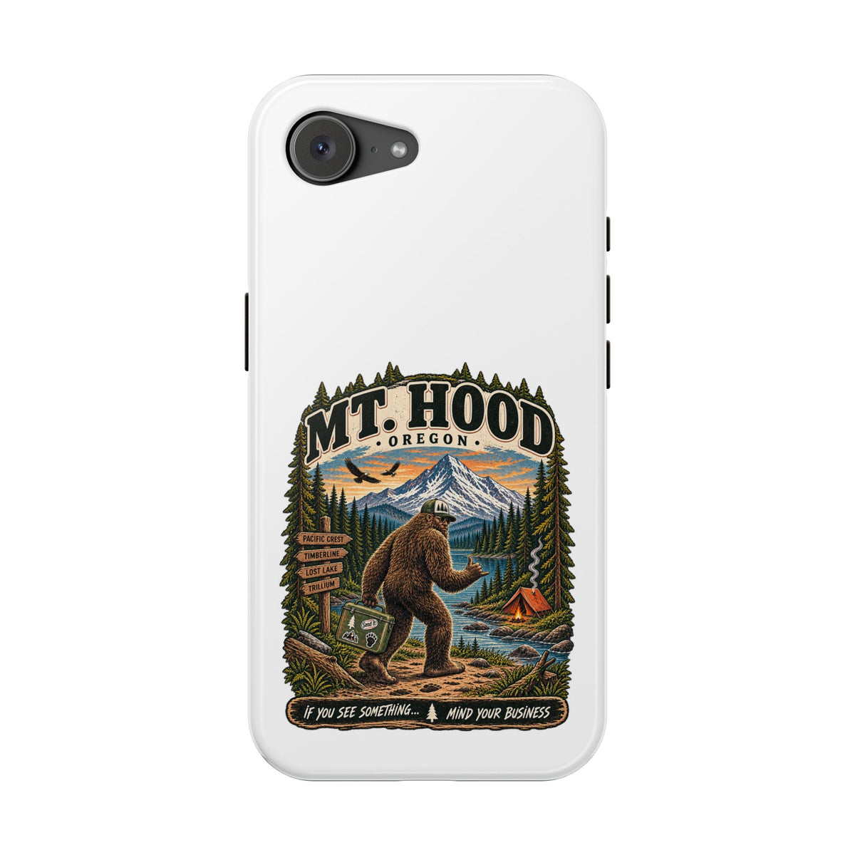 Mt. Hood Oregon Sasquatch Phone Case — Magnetic Impact-Resistant