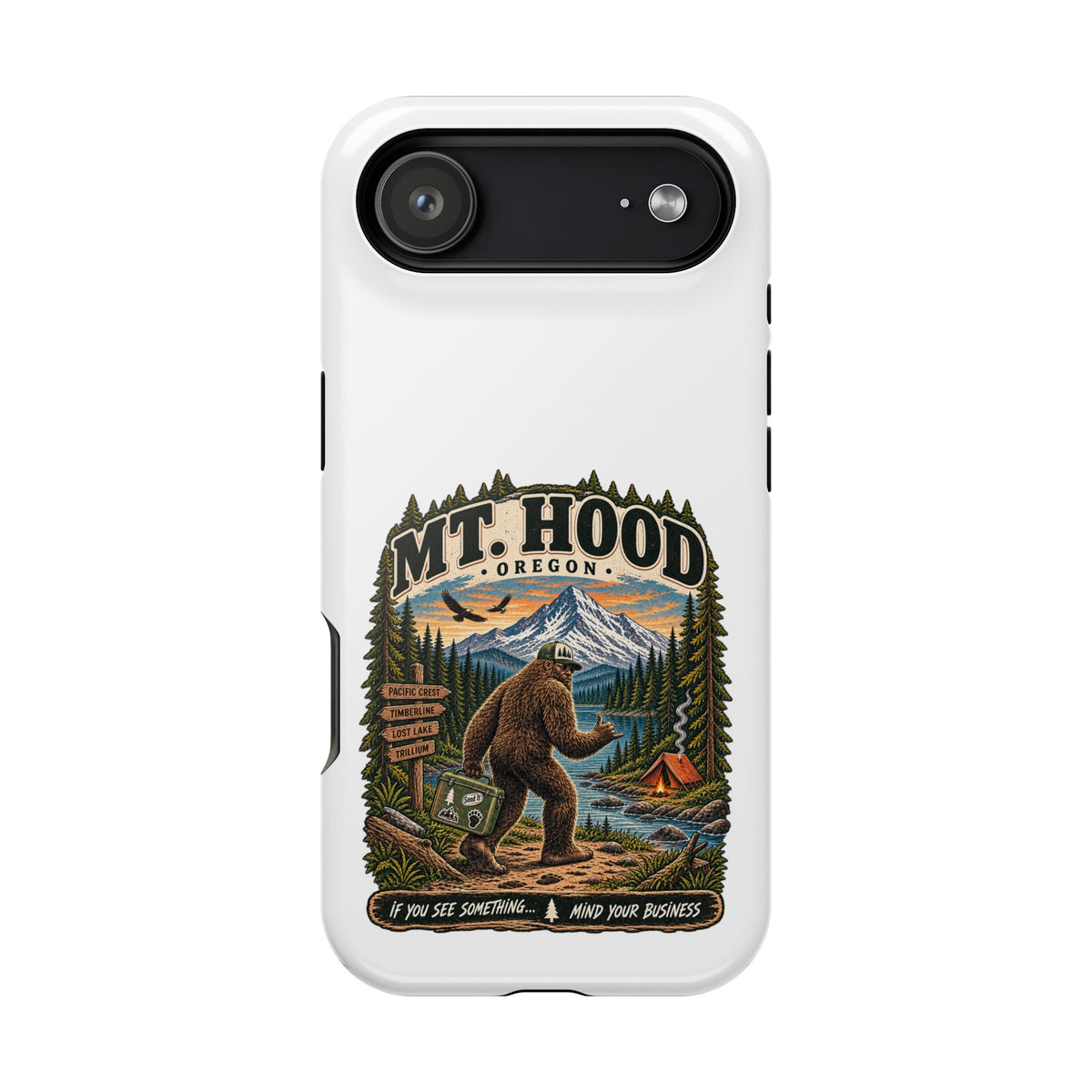 Mt. Hood Oregon Sasquatch Phone Case — Magnetic Impact-Resistant
