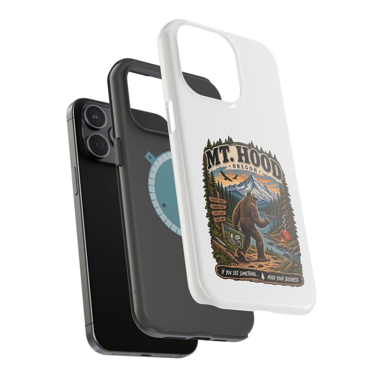 Mt. Hood Oregon Sasquatch Phone Case — Magnetic Impact-Resistant