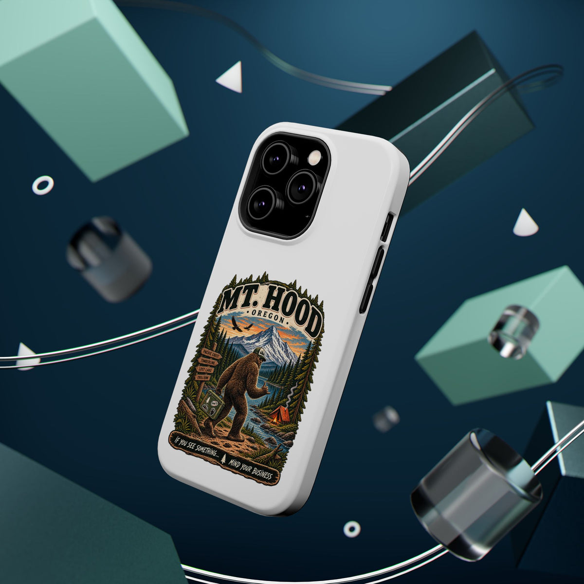 Mt. Hood Oregon Sasquatch Phone Case — Magnetic Impact-Resistant