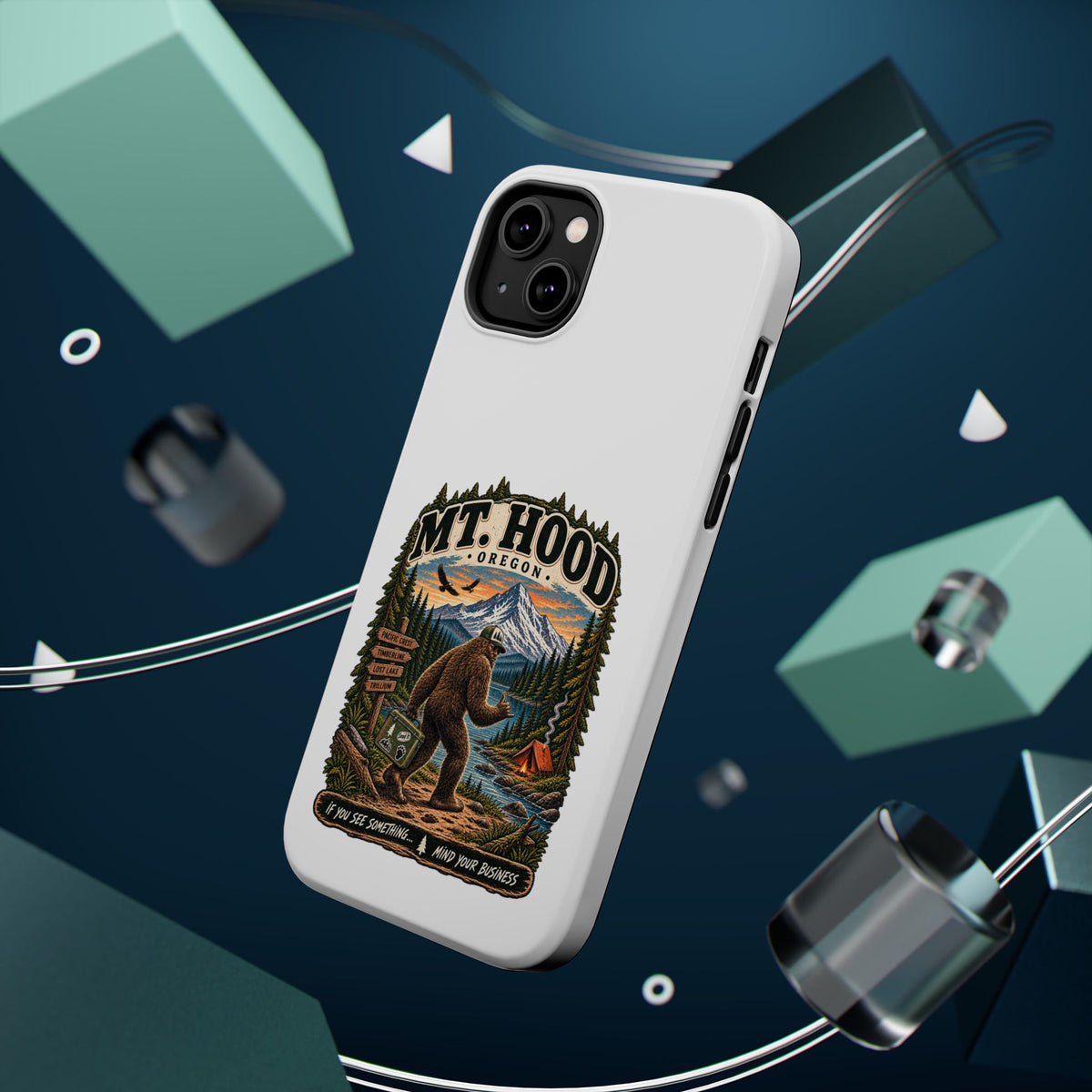 Mt. Hood Oregon Sasquatch Phone Case — Magnetic Impact-Resistant