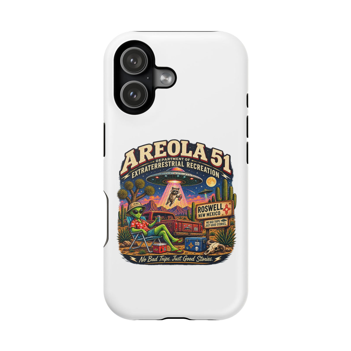 Areola 51 retro Magnetic Impact-Resistant Phone Case