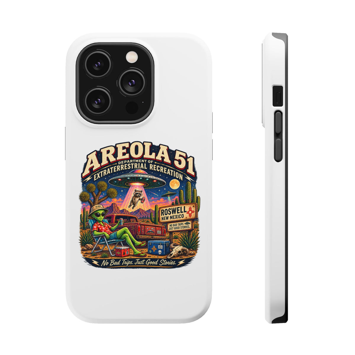 Areola 51 retro Magnetic Impact-Resistant Phone Case