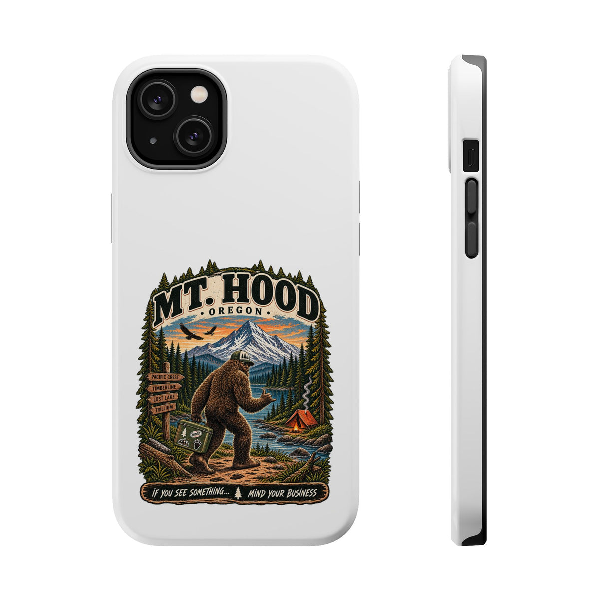 Mt. Hood Oregon Sasquatch Phone Case — Magnetic Impact-Resistant