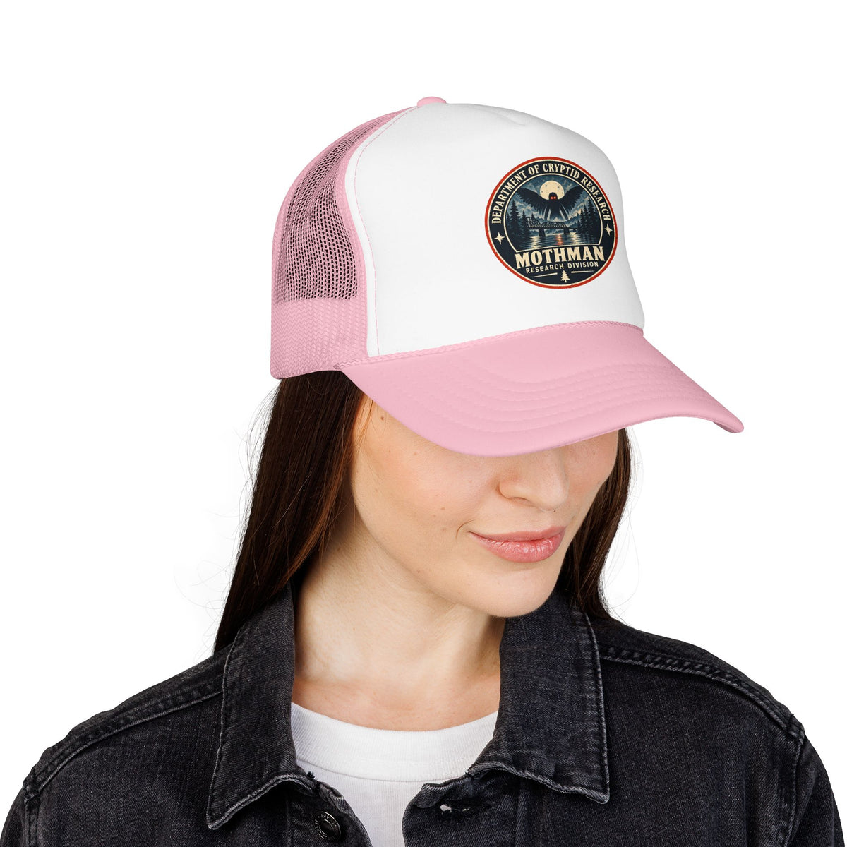 Mothman Department of Cryptid Research Foam Trucker Hat