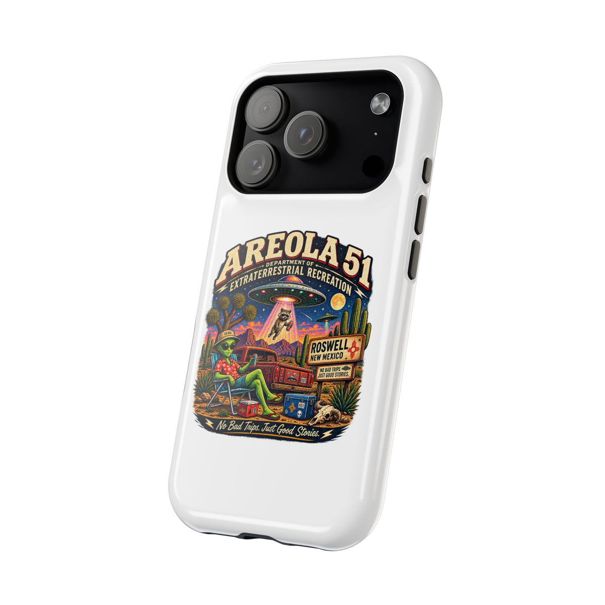 Areola 51 retro Magnetic Impact-Resistant Phone Case