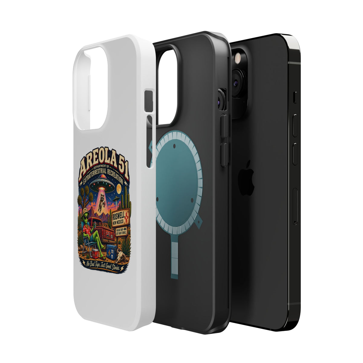Areola 51 retro Magnetic Impact-Resistant Phone Case