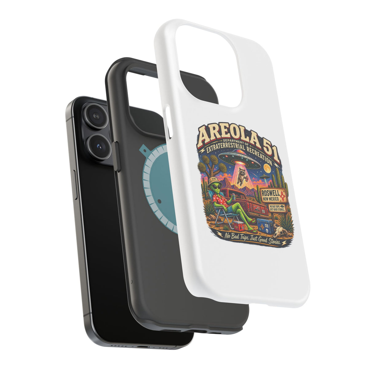 Areola 51 retro Magnetic Impact-Resistant Phone Case