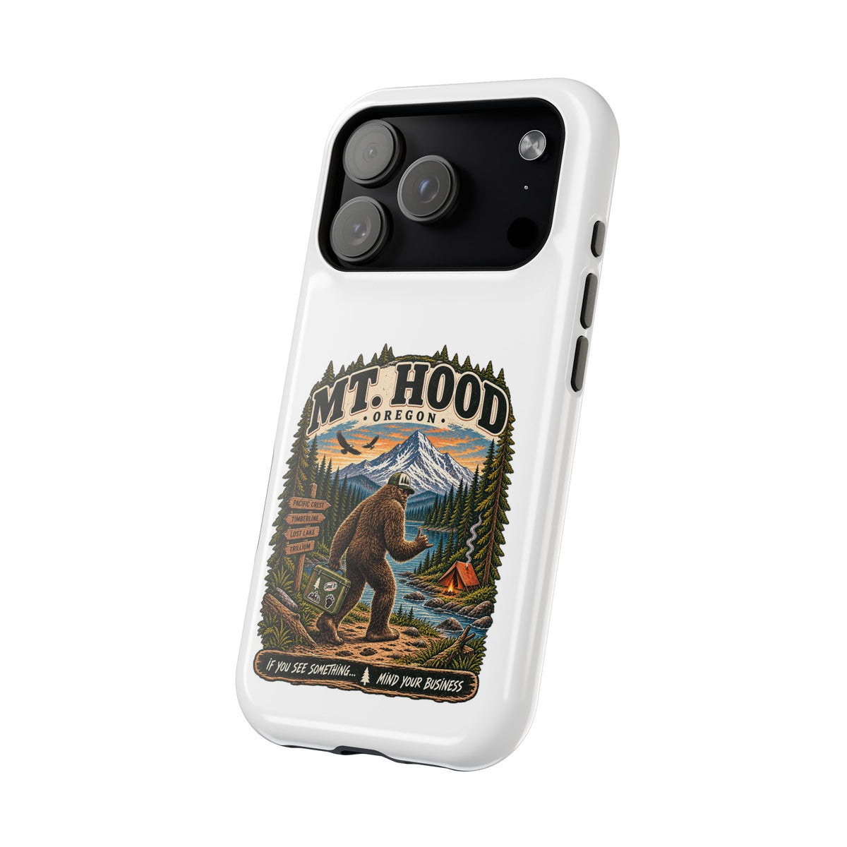 Mt. Hood Oregon Sasquatch Phone Case — Magnetic Impact-Resistant