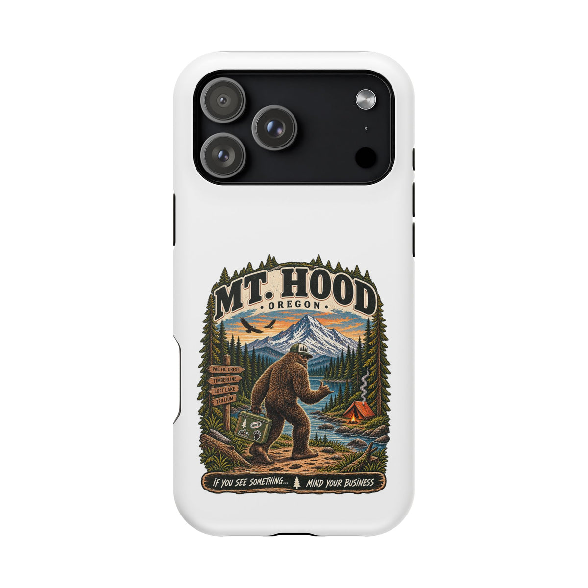 Mt. Hood Oregon Sasquatch Phone Case — Magnetic Impact-Resistant