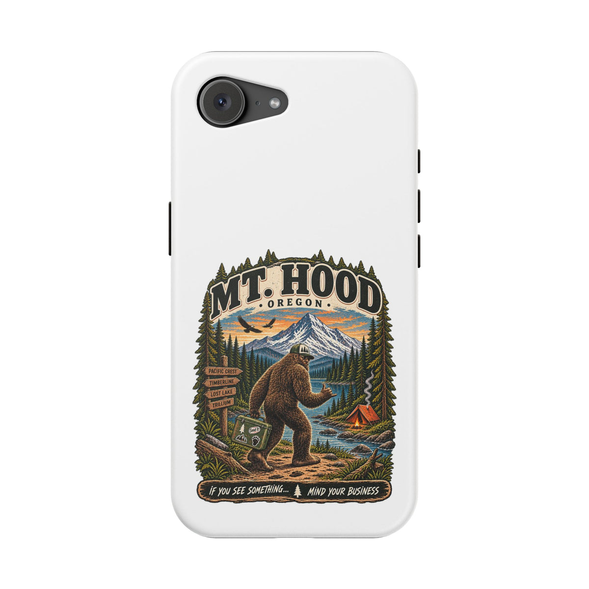 Mt. Hood Oregon Sasquatch Phone Case — Magnetic Impact-Resistant