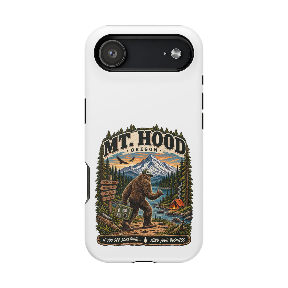 Mt. Hood Oregon Sasquatch Phone Case — Magnetic Impact-Resistant