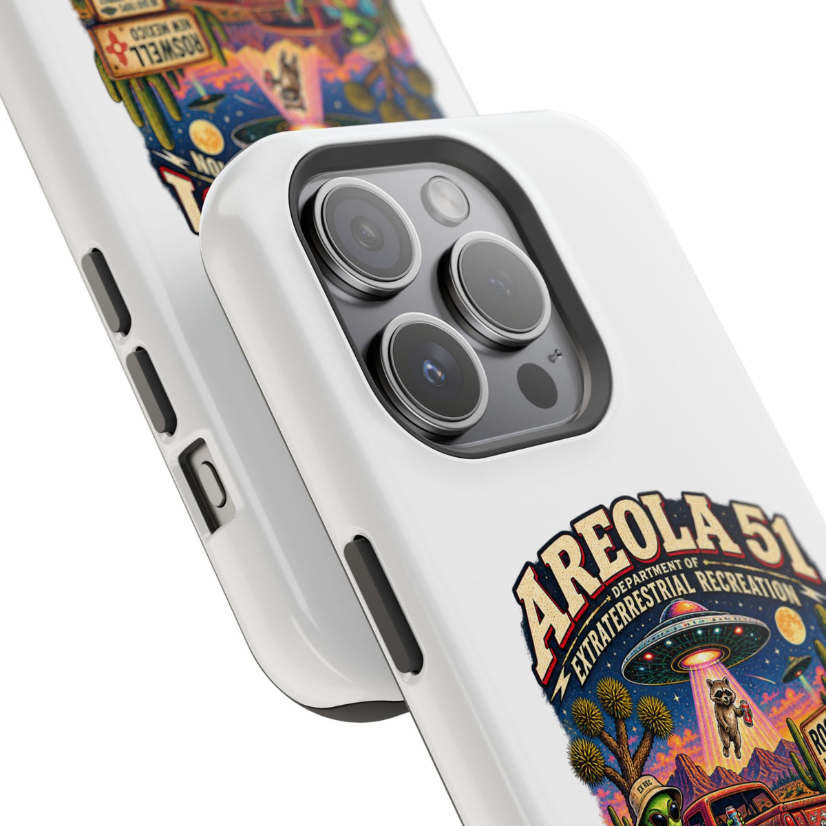 Areola 51 retro Magnetic Impact-Resistant Phone Case