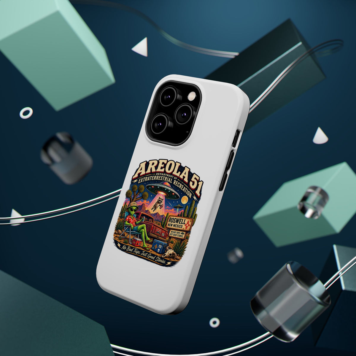 Areola 51 retro Magnetic Impact-Resistant Phone Case