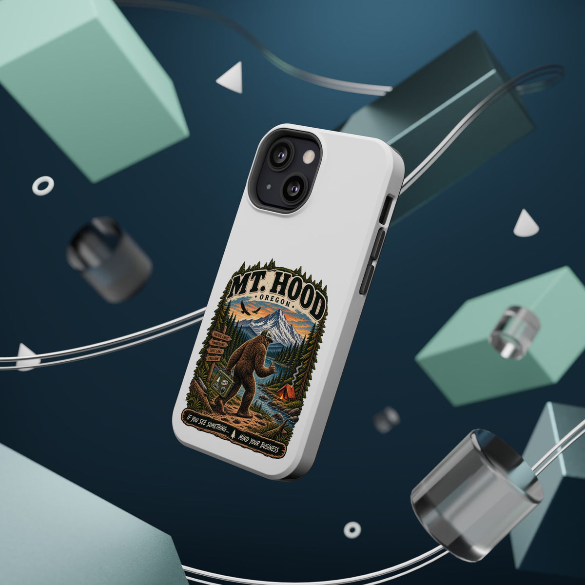Mt. Hood Oregon Sasquatch Phone Case — Magnetic Impact-Resistant