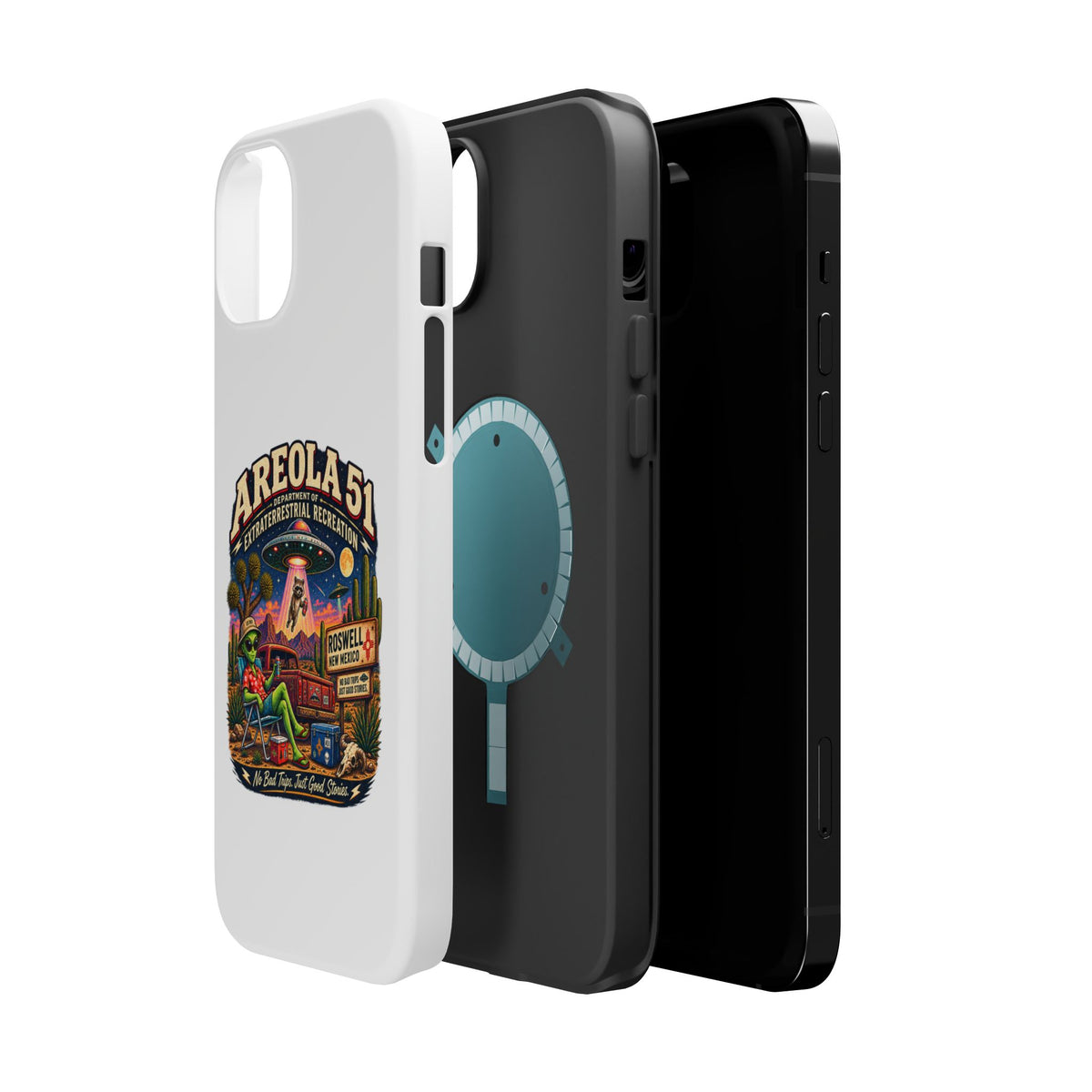 Areola 51 retro Magnetic Impact-Resistant Phone Case