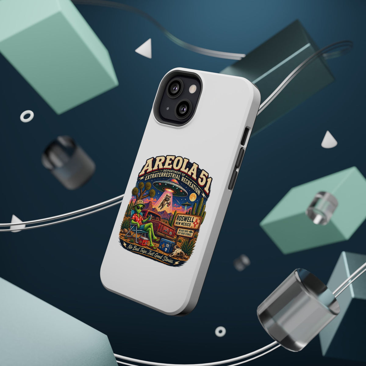 Areola 51 retro Magnetic Impact-Resistant Phone Case