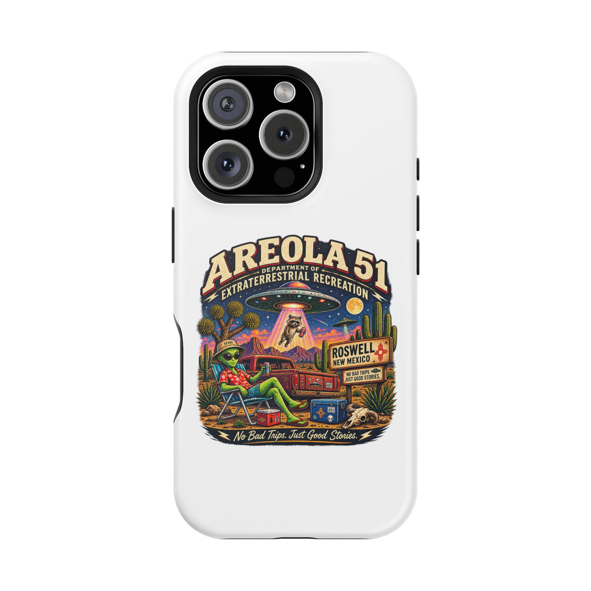 Areola 51 retro Magnetic Impact-Resistant Phone Case