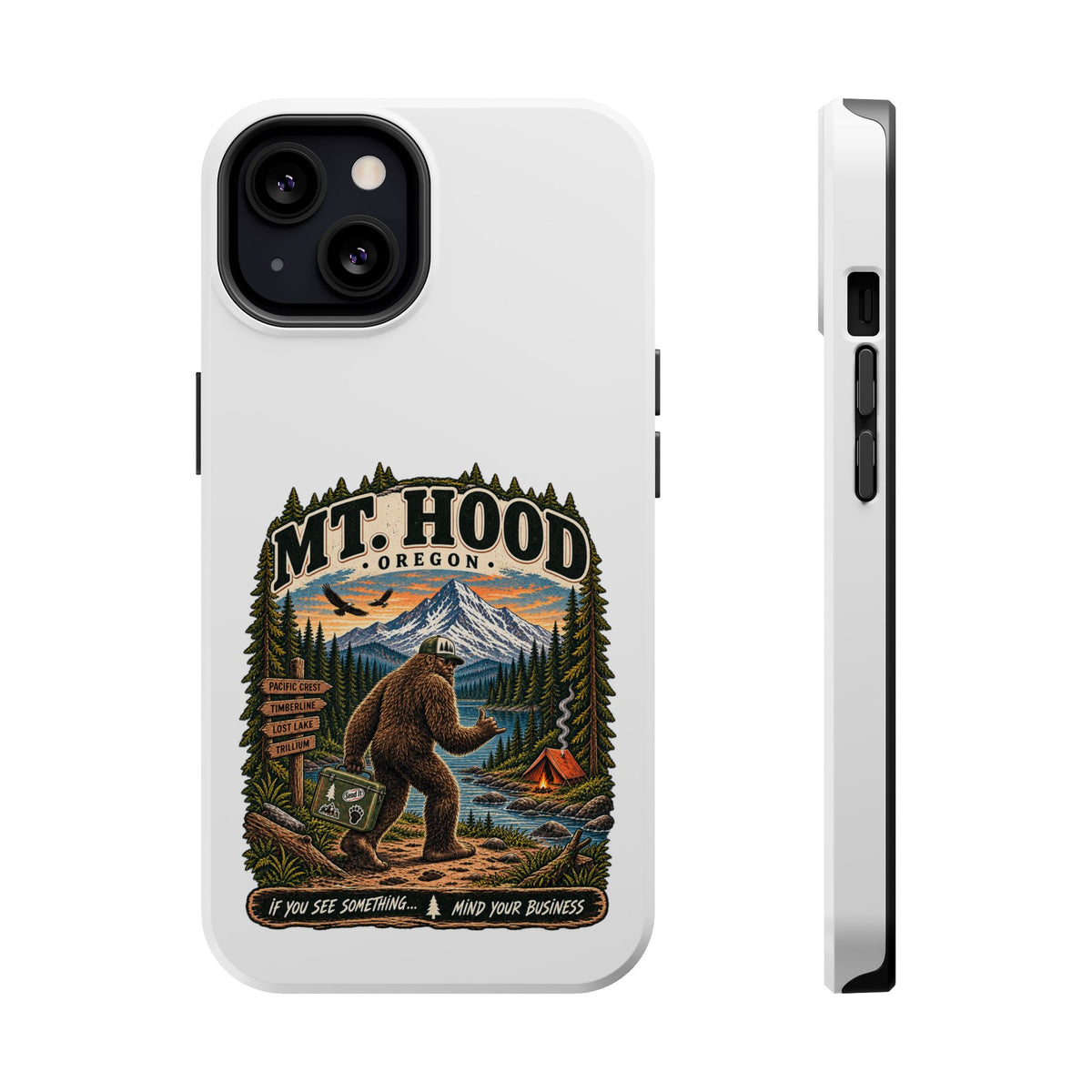 Mt. Hood Oregon Sasquatch Phone Case — Magnetic Impact-Resistant