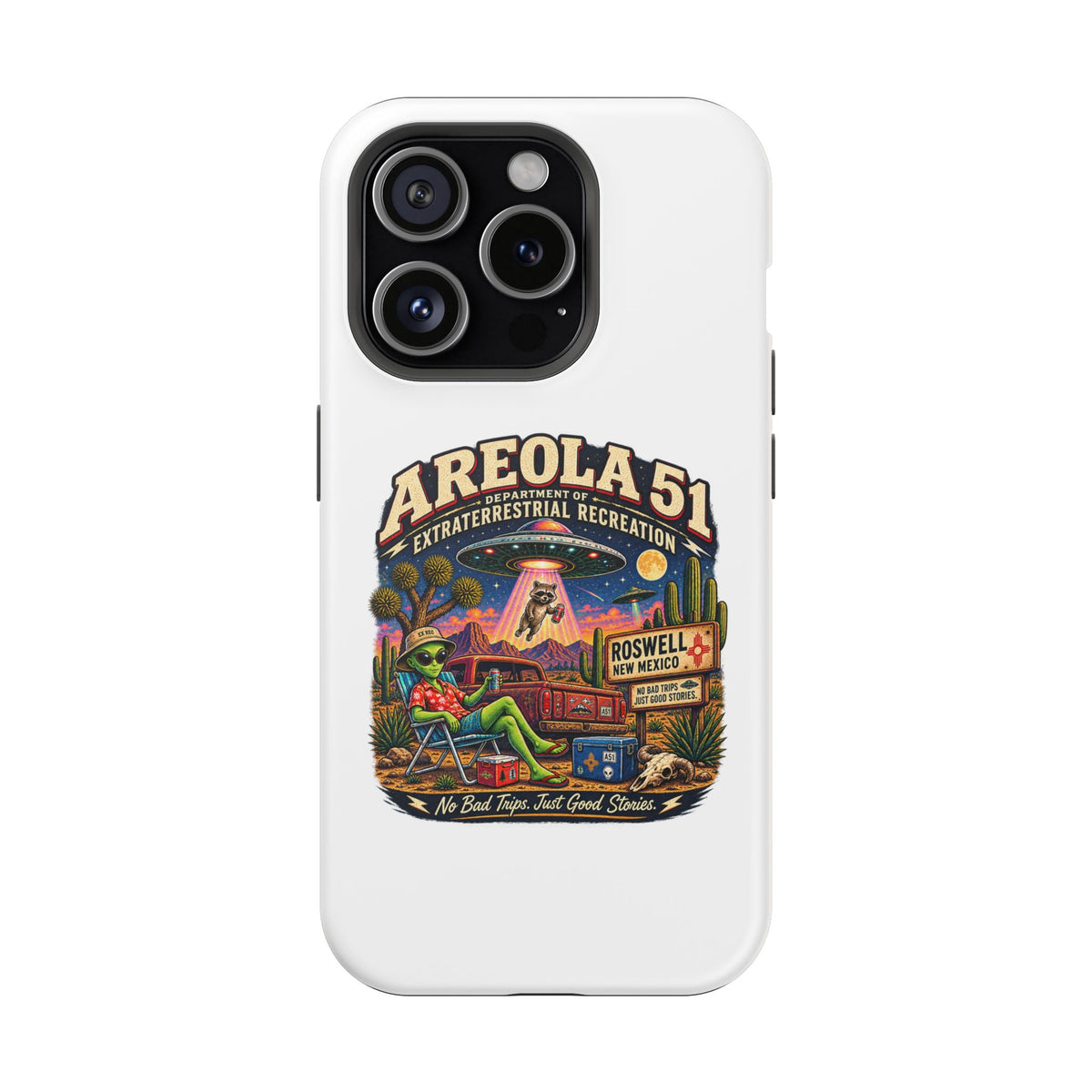 Areola 51 retro Magnetic Impact-Resistant Phone Case