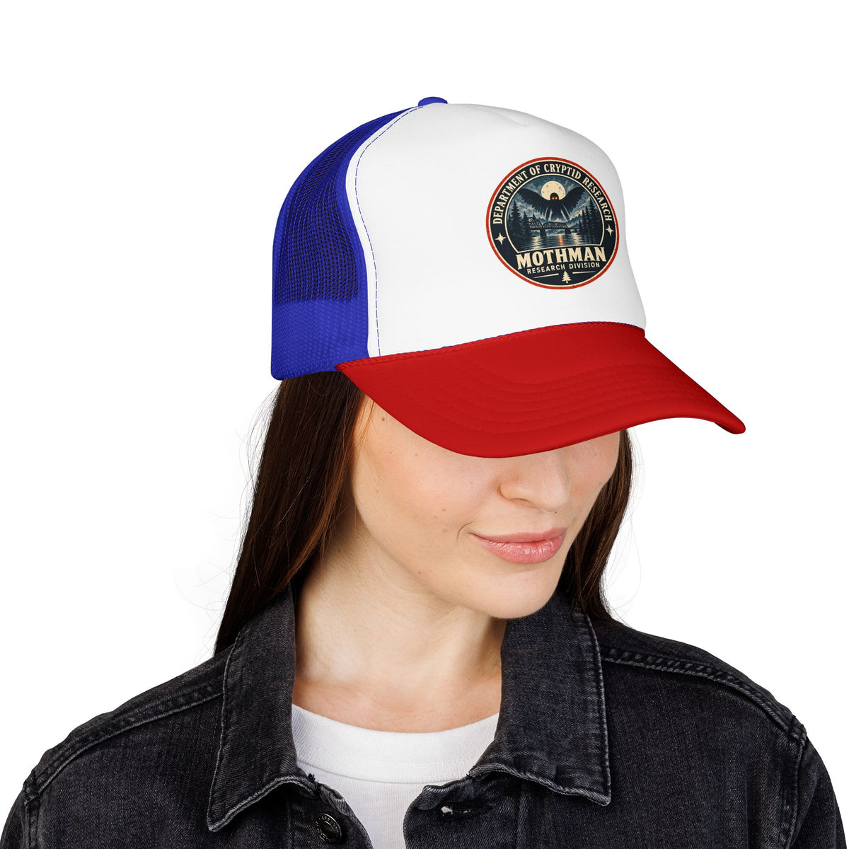 Mothman Department of Cryptid Research Foam Trucker Hat