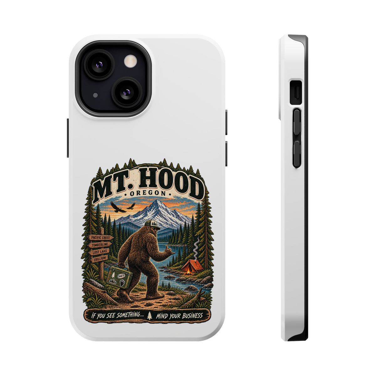 Mt. Hood Oregon Sasquatch Phone Case — Magnetic Impact-Resistant