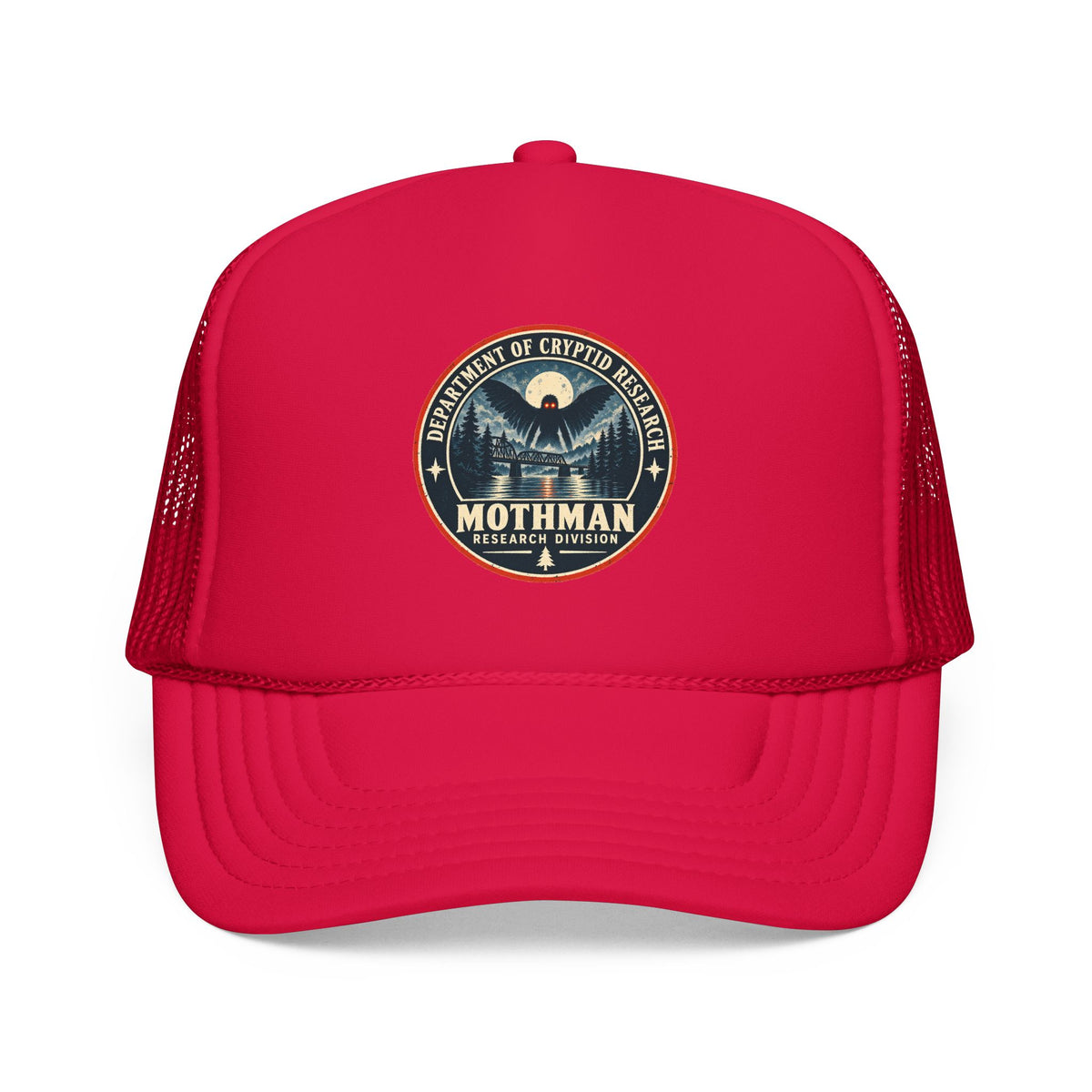 Mothman Department of Cryptid Research Foam Trucker Hat