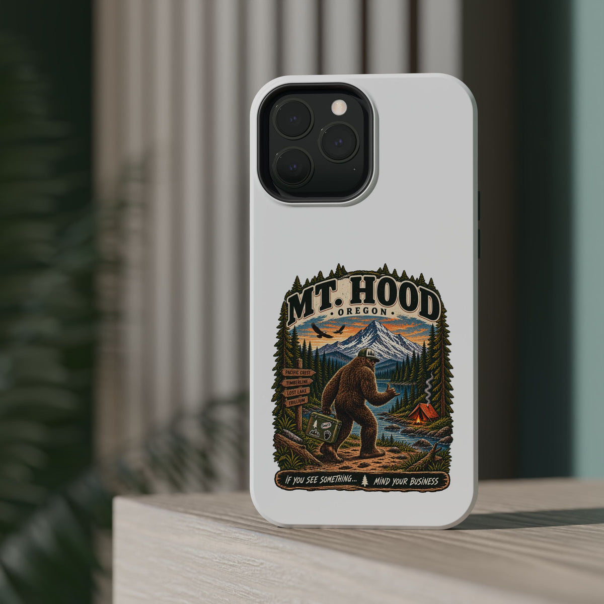 Mt. Hood Oregon Sasquatch Phone Case — Magnetic Impact-Resistant
