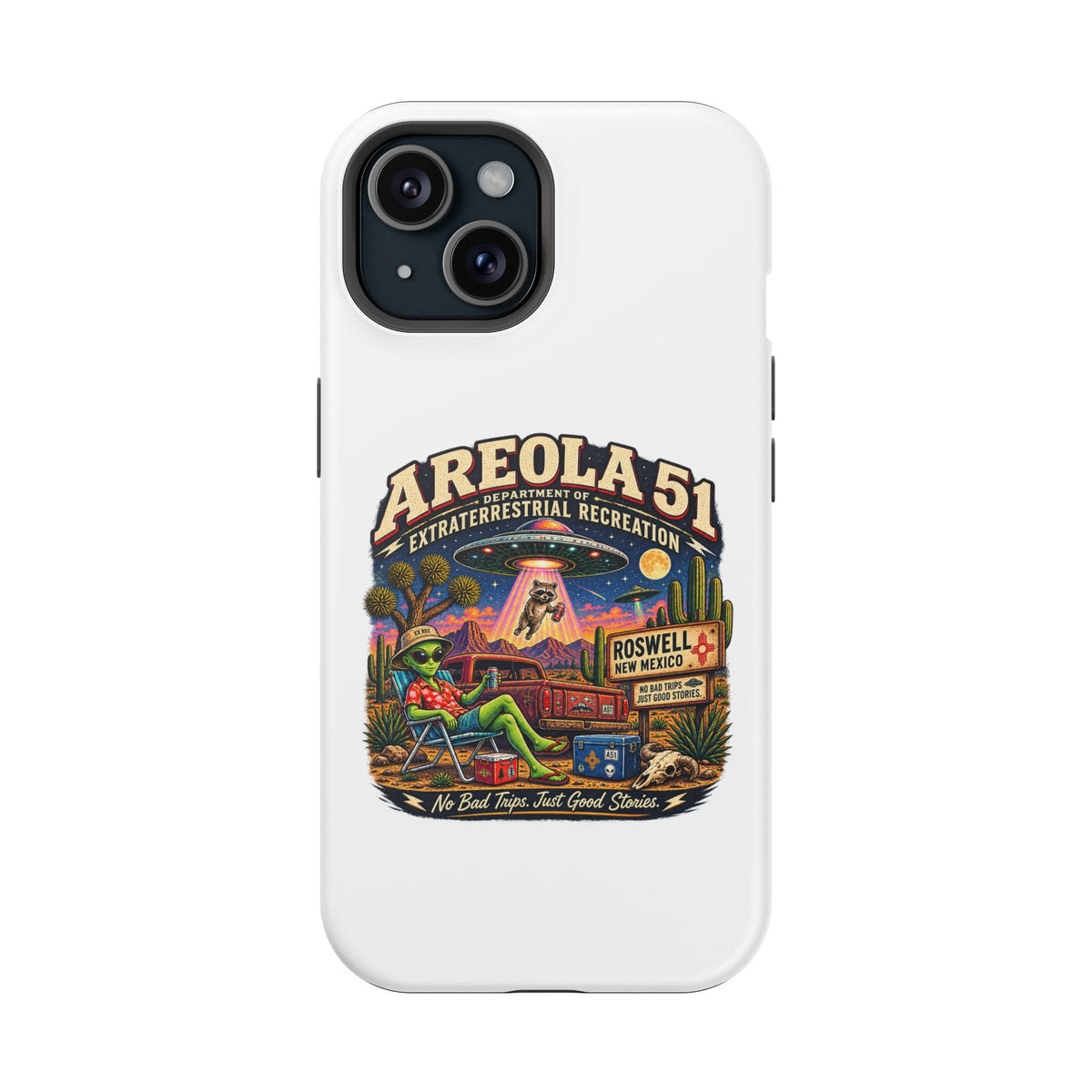 Areola 51 retro Magnetic Impact-Resistant Phone Case