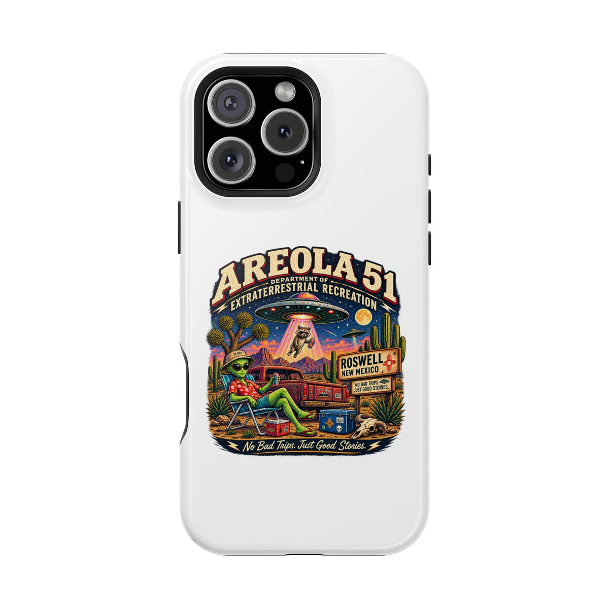 Areola 51 retro Magnetic Impact-Resistant Phone Case